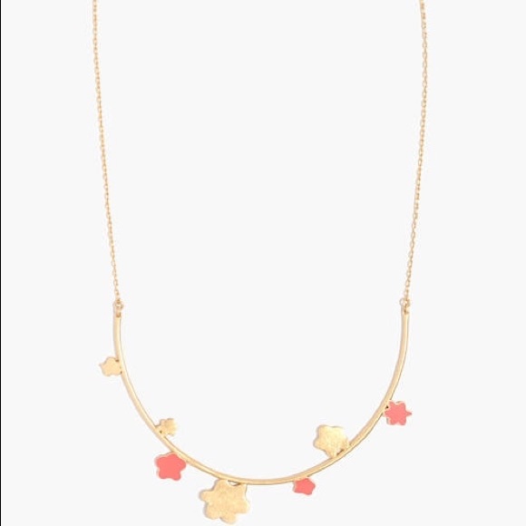 NWOT Madewell Daisy Bar Necklace Gold Plated - Picture 3 of 4